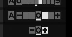 Os ícones dos Controlos de imagem que utilizam o ajuste automático de contraste e saturação são apresentados a verde na grelha de Controlo de imagem, e as linhas são paralelas aos eixos da grelha.