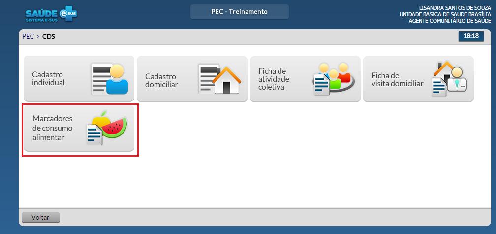 Ficha CDS- Marcadores de Consumo alimentar Pode ser utilizada por qualquer profissional da equipe de Atenção Básica.