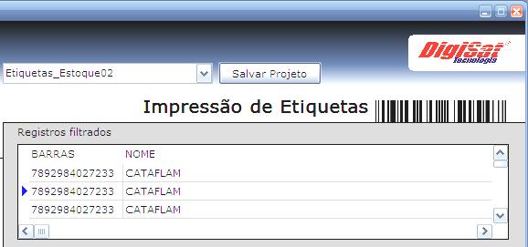 : As opções Margens, Orientação e Início de impressão na folha, não serão armazenadas, ou seja, toda vez que utilizar uma etiqueta salva, deve definir estas informações. 1.