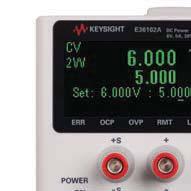 02 Keysight Fontes de Alimentação CC Programáveis da Série E36100 - Folha de Dados Potencialize seus testes Os projetos mudam. Então suas fontes de alimentação CC também deveriam mudar.