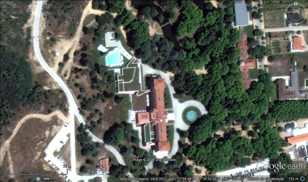 81 Fig. 2.54 Localização geográfica do Hotel Vidago Palace Parque de Vidago (Imagem aérea obtida através do sistema Google Earth a 03/02/2015).