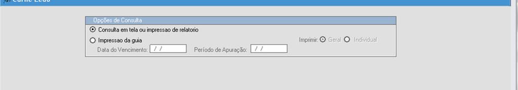 Para imprimir o relatório gerado clique no botão. 5.9. Carne Leão Acesse o módulo LOCAÇÃO/ CONSULTAS PROPRIETÁRIOS/ CARNE LEÃO.