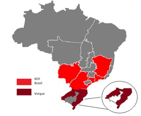 Coca Cola FEMSA no Brasil Opera em 9 estados, incluindo São Paulo, Paraná, Rio Grande do Sul e Minas Gerais Mais de 103