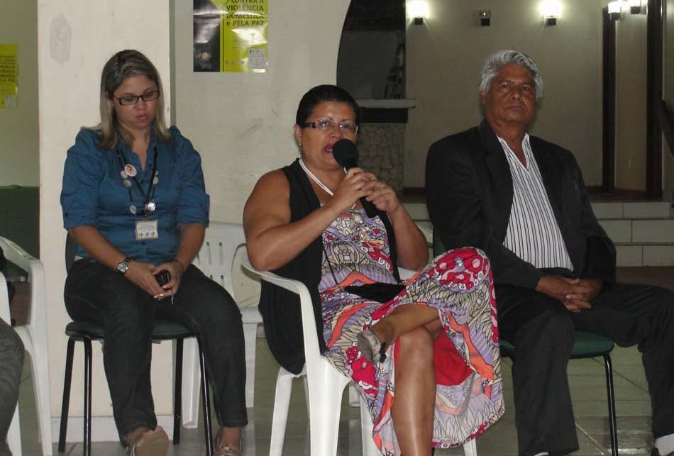 A temática intitulada A questão indígena foi abordada por Francisca dos Santos Pisa, que é professora das aldeias.
