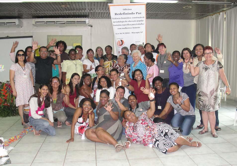 Nos dias 15 e 16 de setembro de 2011, foi realizada a Oficina Redefinindo Paz - Violência Doméstica: construção de metodoloogia de educação popular feminista específica para trabalhar com mulheres e