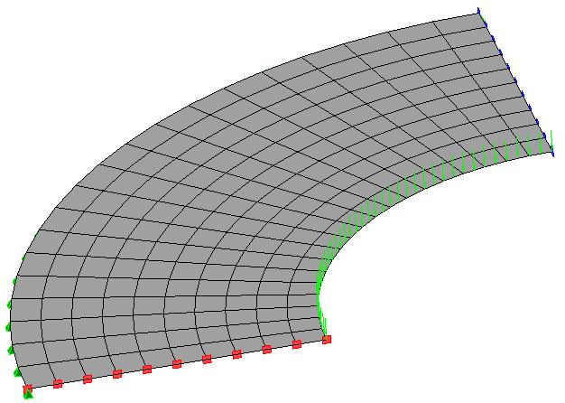 G. N. A. Ferreira, R. L. S. Pitangueira A Figura 10b mostra uma chapa com furo submetida à tração, discretizada com o processo de geração de malha concentrada assimétrica. Por fim, a Fig.