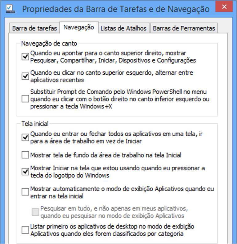 Se quiser, usuári também pderá ptar pr exibir md de exibiçã Aplicativs a entrar.