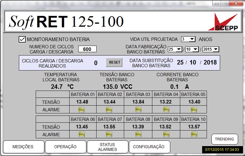 POR QUE USAR SoftRECT : RETIFICADOR e CARREGADOR DE BATERIAS SoftRECT Monitoramento ONLINE do Banco de Baterias: SoftRECT realiza monitoramento ONLINE do Banco