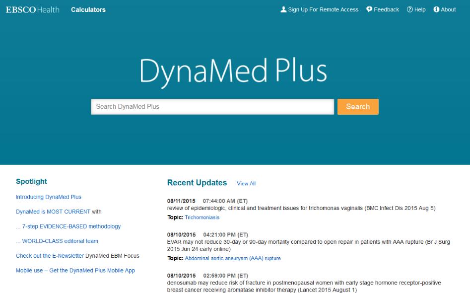 DynaMed Plus é a ferramenta de referência clínica que os profissionais de saúde consultam para responder questões clínicas.