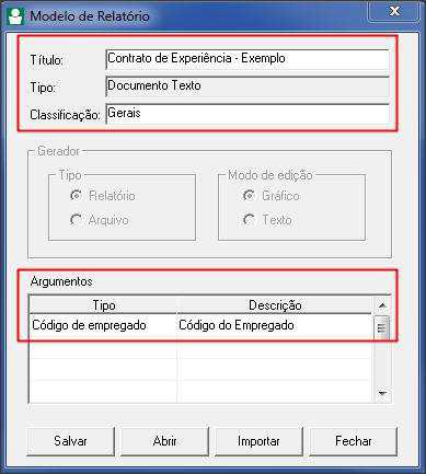 2.4- Clique no botão [Importar] para importar o relatório para dentro do sistema e caso desejar poder editar. 2.5- Localize o documento word salvo no seu computador e selecione-o. 2.6- Clique no botão [Abrir] para abrir o arquivo Word dentro do sistema.