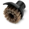 0 Escova redonda com raspador Tem duas filas de cerdas resistentes ao calor e uma raspadeira para facilmente remover sujidade