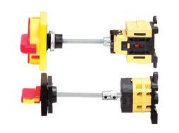 3-11898887 Notes: 1) The standard supply includes rotary handle for the panel door in red and escutcheon in yellow. 2) Only the mechanism of the switch-disconnector is supplied (no rotary handle).