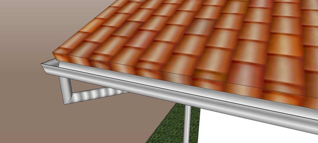 providas de telas (Figura 20), a água da chuva é coletada do telhado e é conduzida para um reservatório de descarte.