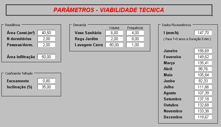 71 Figura 26 Tela inicial do programa desenvolvido para pré-dimensionamento do sistema Fonte: Arquivo do autor Ao clicar no botão de viabilidade técnica, aparecerá uma nova tela ao qual