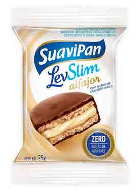 Cód. 1977 SUAVIPAN LEVSLIM ALFAJOR CHOCOLATE BRANCO 12 X 25G