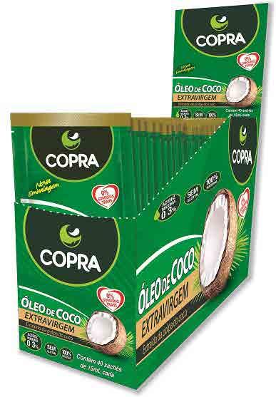 Cód. 1897 COPRA ÓLEO DE COCO EXTRA VIRGEM 500ML Cód. 1896 COPRA ÓLEO DE COCO EXTRA VIRGEM 200ML Cód.