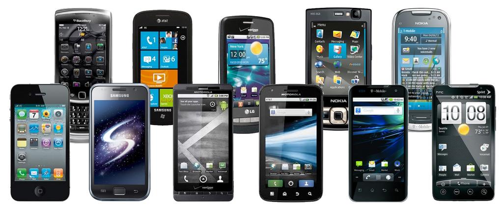 Smartphones Telefone celular com funcionalidades avançadas que podem ser estendidas por meio de programas executadas no seu sistema