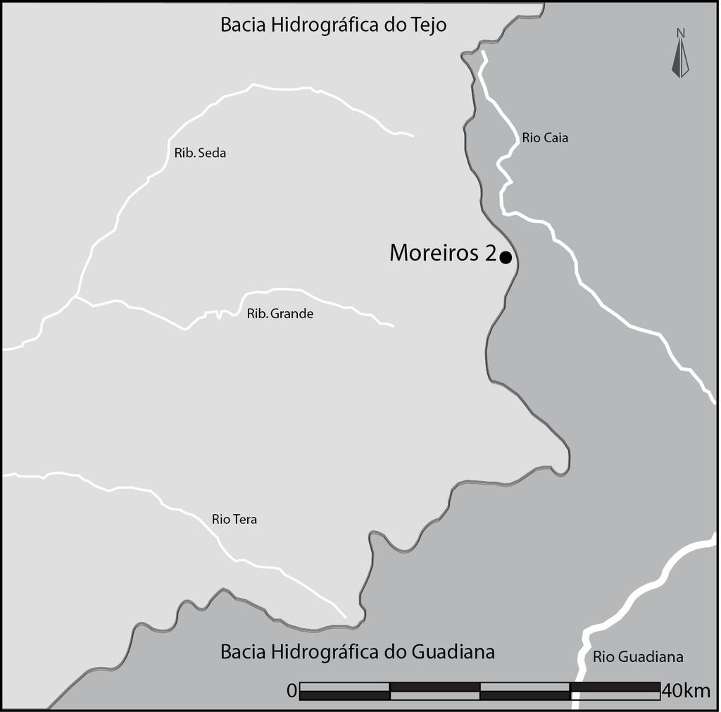 1.5.Relação entre Moreiros 2 e as Bacias Hidrográficas do Tejo e do