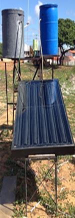 50 Figura 32. Sistema de aquecimento solar de água fabricado em teste.