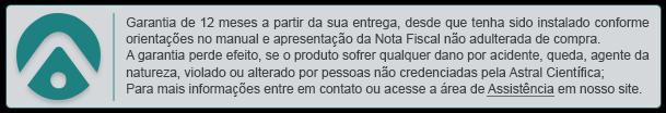 MANUAIS E ACESSÓRIOS Manual de utilização, em português, dos principais pontos da tecnologia em estudo; Cabos para ligações suficientes para todos os experimentos; PÓS-VENDA A Astral