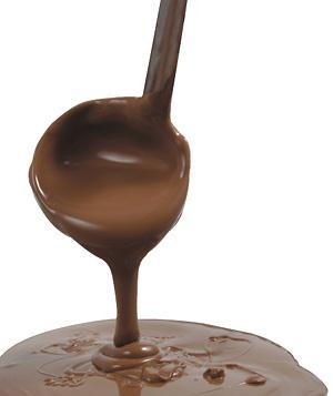 Chocolate para cobertura Com alto índice de manteiga de cacau, que lhe dá a