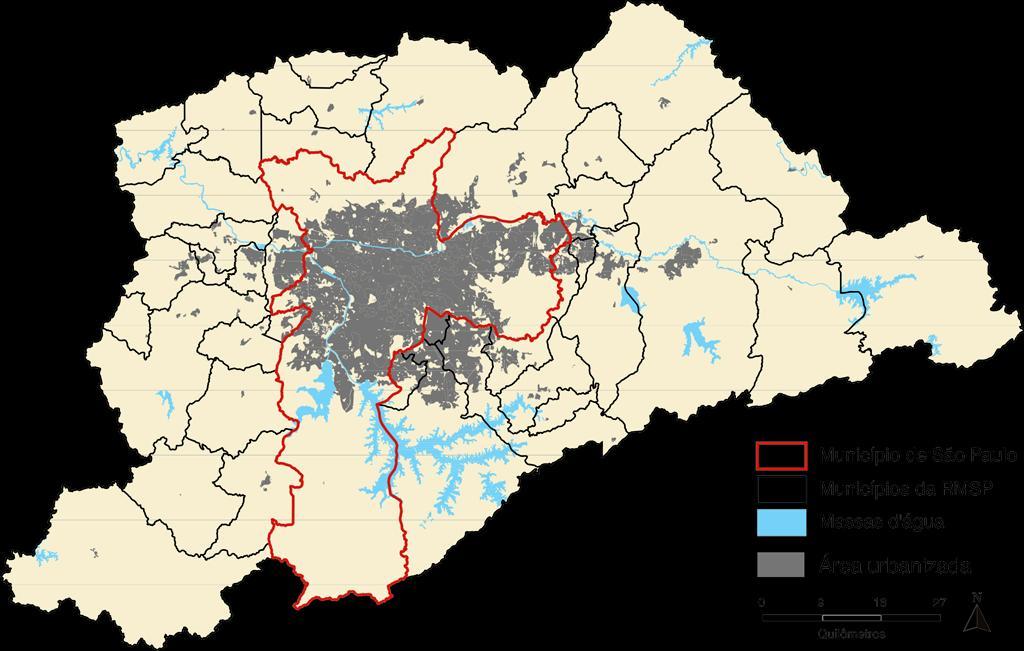 Expansão Urbana Histórico da Expansão Urbana 1950 a 1962 LEGENDA São Paulo Região