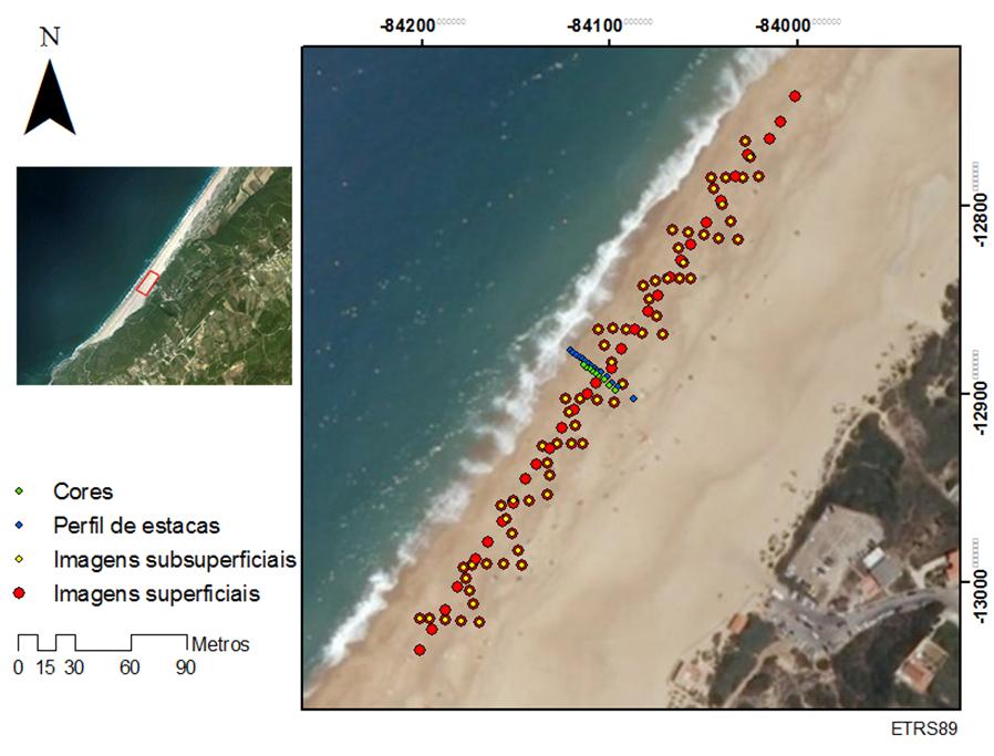 Figura 31. Mapa das actividades realizadas na praia do Salgado. 3.3.2.