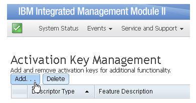 4. Na interface da web do IMM2, clique na guia Gerenciamento IMM; em seguida, clique em Gerenciamento da Chae de