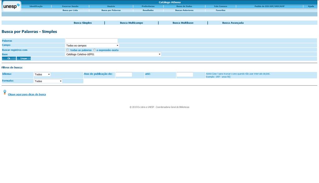 * Caso realizadas buscas e não identificado documento de interesse nos resultados fornecidos, é possível efetuar pedido de EEB para bibliotecas da USP ou Unicamp.