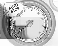 174 Condução e funcionamento Autostop Se o veículo estiver a circular a baixa velocidade ou parado, activar um Autostop do seguinte modo: Carregar no pedal da embraiagem.