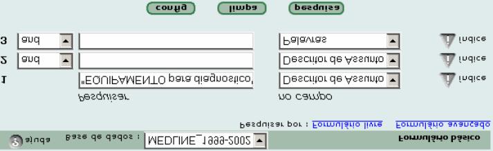 Fig 15 índice de assunto A pesquisa não está pronta para ser finalizada neste momento, pois ainda é necessário relacionar o descritor selecionado com um segundo assunto, no caso, controle de