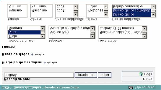 Na pesquisa simultânea (interface meta-iah) autor Para processar o mesmo exemplo, ensaios clínicos publicados pelo autor Álvaro Nagib Atallah, usando a interface meta-iah de busca simultânea nos