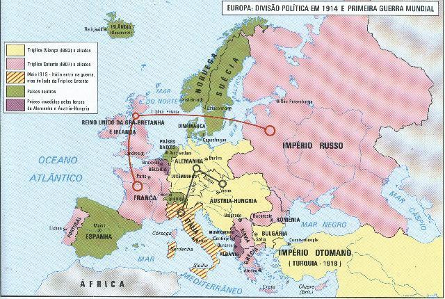 fontes de matérias primas. A Primeira Guerra Mundial é considerada por muitos historiadores como um marco no início do século XX.