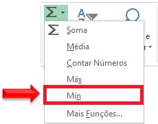 Para isso faça o seguinte: 1. Clique na célula N22; 2. Clique na seta da Autosoma; 3.