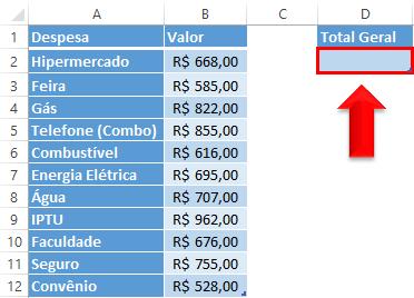 4. Digite = (igual); 5. Digite SO; 6.