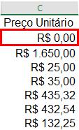 Você pode aplicar o formato contábil usando o comando Formato de