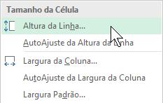 Em seguida, no grupo Células, clique no comando Formatar; Figura