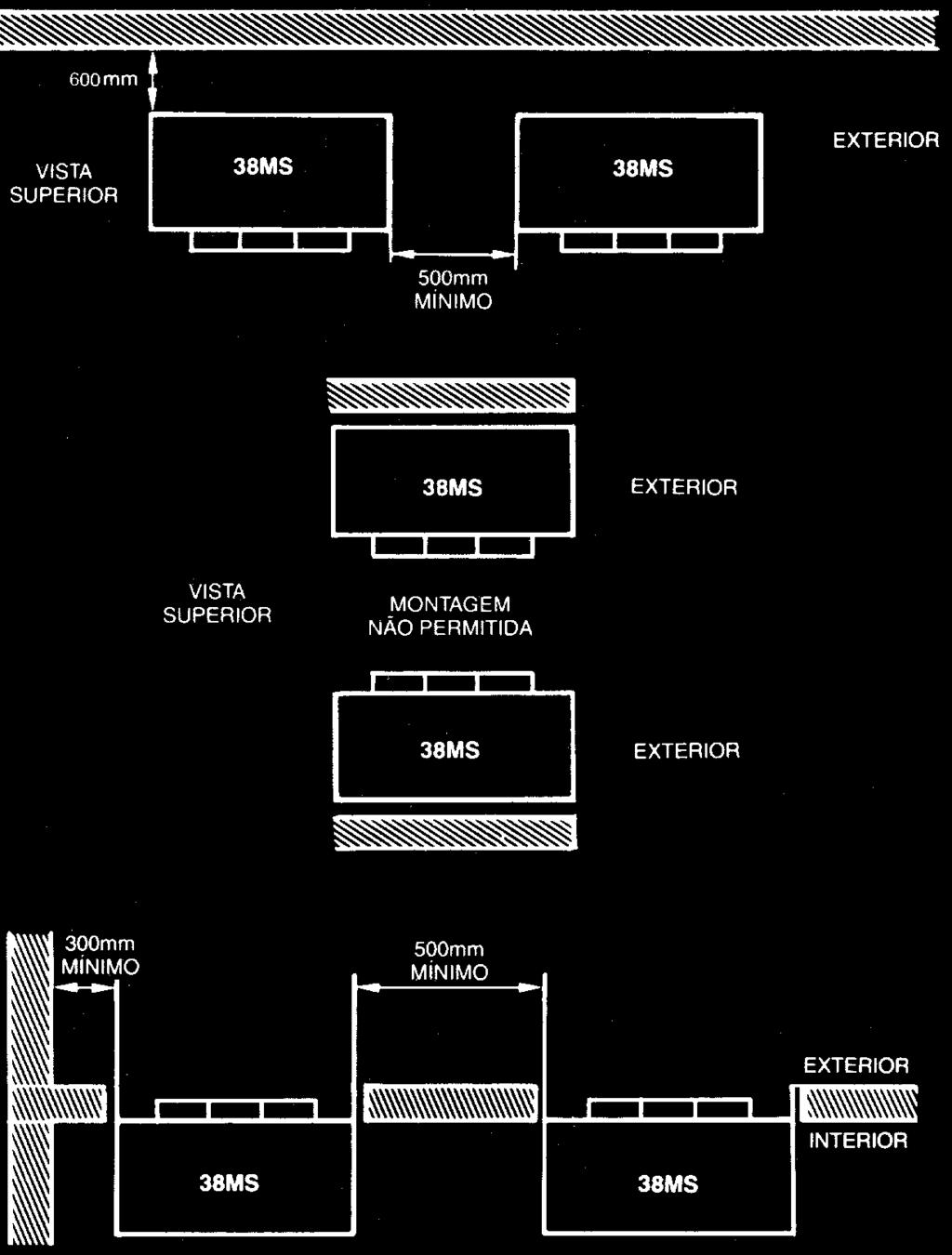 1. As conexões de refrigerante estão localizadas do lado esquerdo das unidades 38MS e do módulo trocador de calor 40MS (considerando as posições mostradas nas figuras 2)