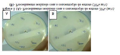 Influência dos componentes de um sabonete... 371 Maria a 45 C, sendo vertidos em placas de petri estéril 90 mm e adotando movimentos circulares.