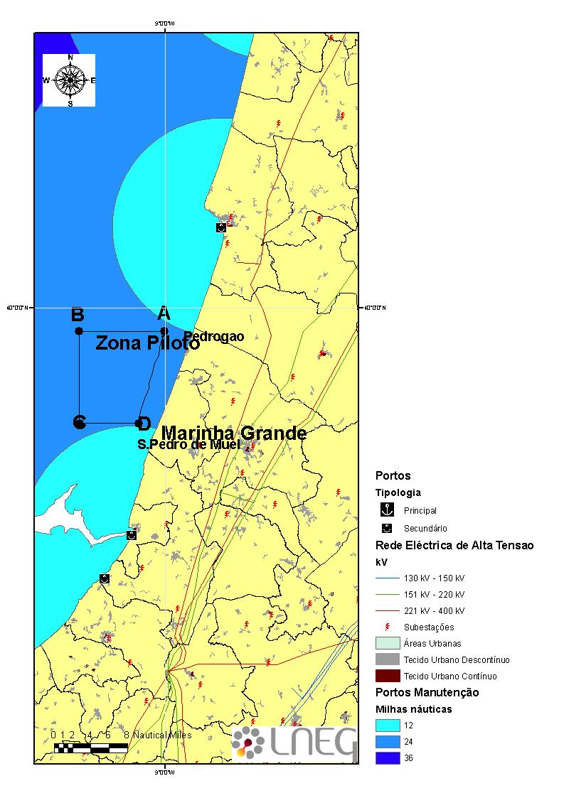 Figura 101 - Proximidade de portos à zona