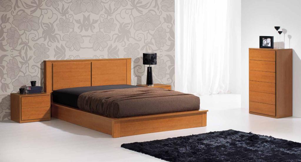 Cama casal elevatória para colchão de 200x150cm Opção: cama simples com estrado
