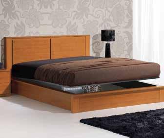 Option: simple bed with slat included MERISIER - CHAMBRE DOUBLE - Lit relevable pour