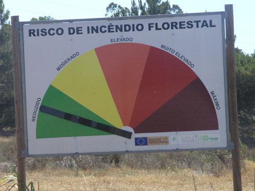 QUADRO INFORMATIVO DO RISCO DE INCÊNDIO