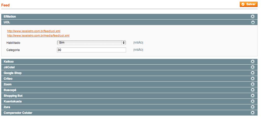 xml Caso um produto