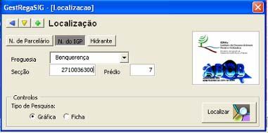 Na selecção e localização geográfica dos prédios através do cadastro geométrico do IGP é necessário introduzir o nome da freguesia e o código da secção cadastral e do prédio.