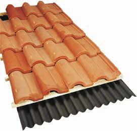 Leve, flexível e resistente, adaptável a irregularidades estruturais. Garante a ventilação do telhado, remoção de humidade e condensação.
