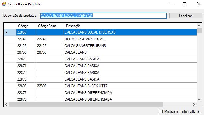 No exemplo abaixo, o primeiro circulo é referente a mercadoria nova, descrita na nota do fornecedor, já o circulo de baixo é a mercadoria já cadastrada no sistema.