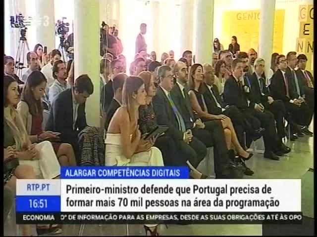 primeiro-ministro diz que Portugal vai precisar de formar mais de 70 mil pessoas com