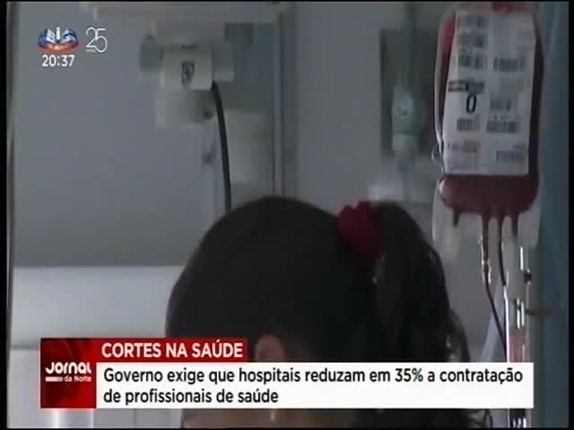 O Ministério das Finanças vai obrigar os hospitais a reduzirem em 35 por cento, a contratação de médicos,