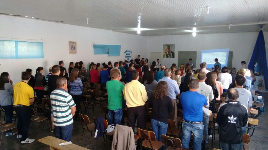 PARÓQUIA NOSSA SENHORA DA CONEIÇÃO - AGUDOS DO SUL No dia 10 de Setembro, aconteceu em nossa paróquia a 3ª Parte da Formação para os Conselhos Missionários, com o tema: Administração e Economia.